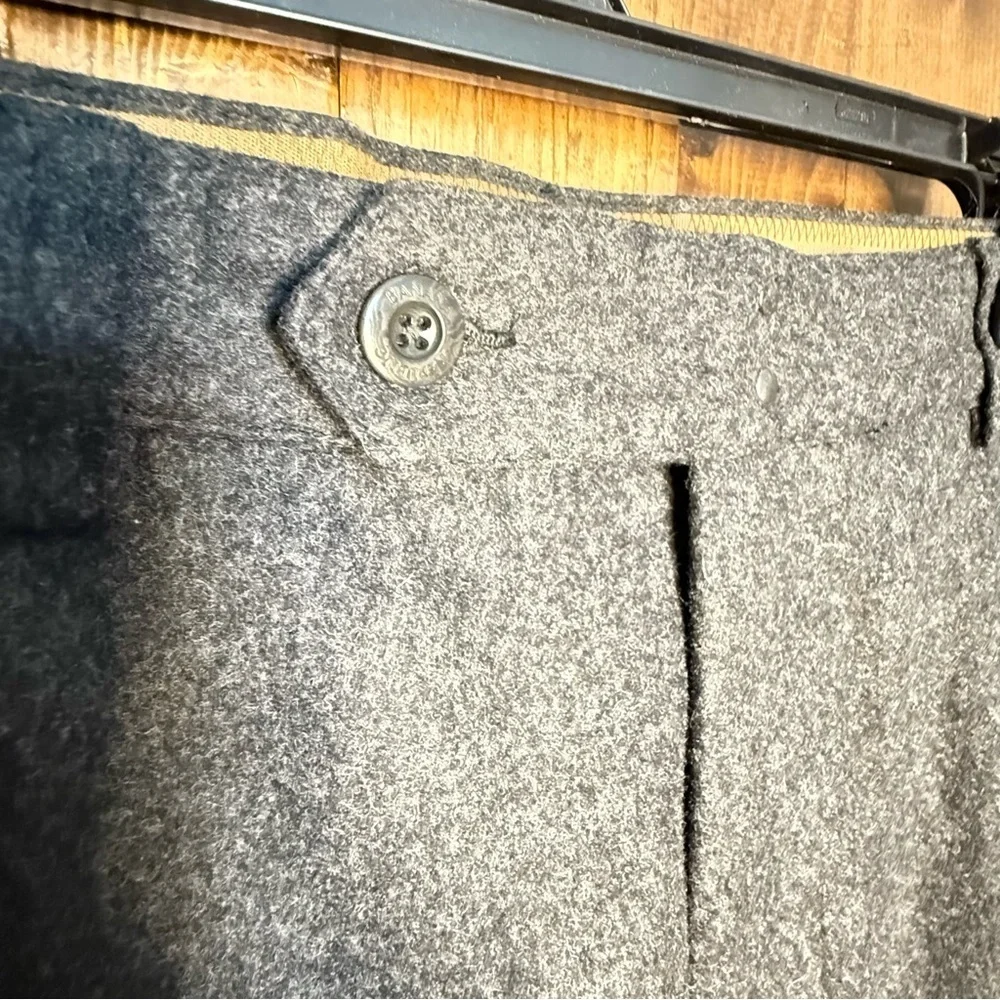 BANANA REPUBLIC Gray Wool Blend Style 300412 Utility Officer Baggy 34 X 32